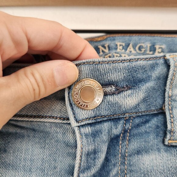 American Eagle Jegging Super Super Stretch Skinny Jeans Light Wash Women's 4 - Picture 5 of 9